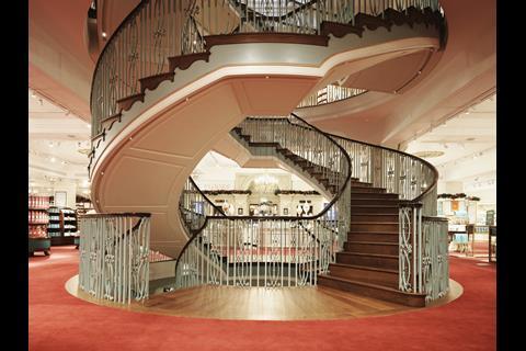 Fortnum & Mason double helix staircase